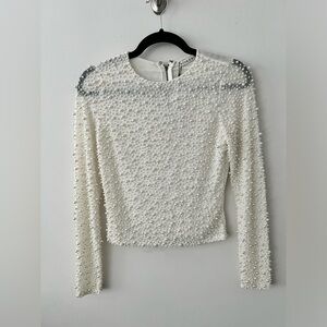 ALICE AND OLIVIA PEARL TOP